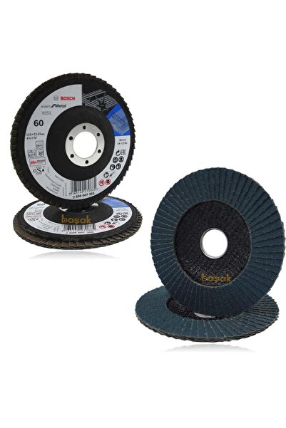 Bosch Expert 115 mm 60 Kum X551 Fiber Metal-Inox Flap Disk (1 Ad) 2608607350