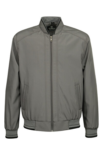 Çizgi Triko Men's Judge Collar Double Pocket Lined Seasonal Coat - A00003