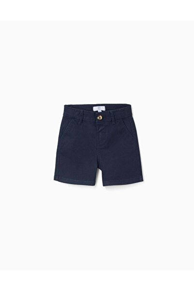 Ziddy شورت من قماش تشينو تويل، أزرق داكن،