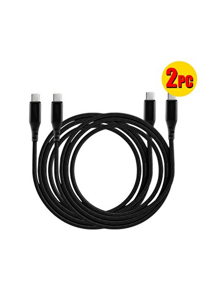 BUYMART كابلان مضفران للشحن السريع من النوع C إلى النوع C