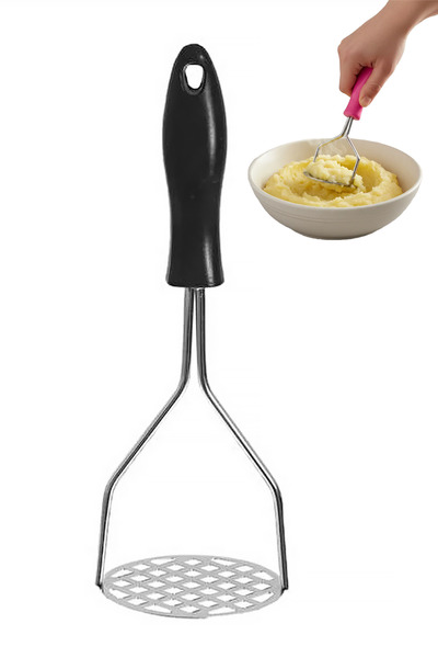 Soillium Ergonomik Plastik Saplı Patates Ezici Topaksız Patates Püresi İçin P...