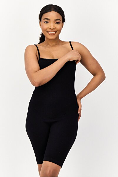 Don't Call Me Jennyfer Women Ribbed Sleeveless Playsuit, Black