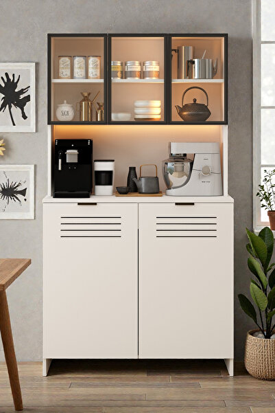 Avmpark Marin Petek Üstü Kahve Köşesi 110 Cm Panjur Kapaklı(90 Cm Ve 104 Cm P...