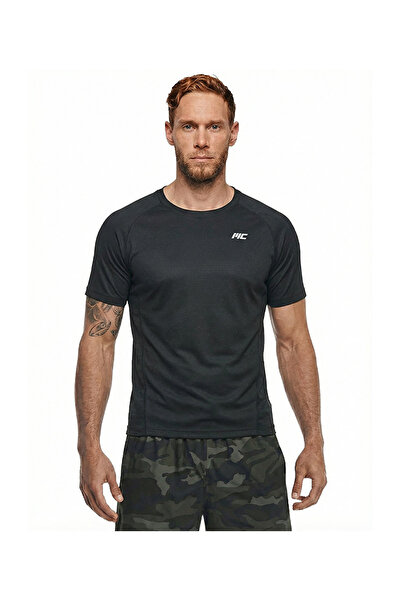 MUSCLECLOTH Running Kısa Kollu T-Shirt Siyah