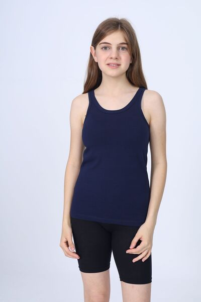 Toontoy Girl's Crew Neck Basic Undershirt