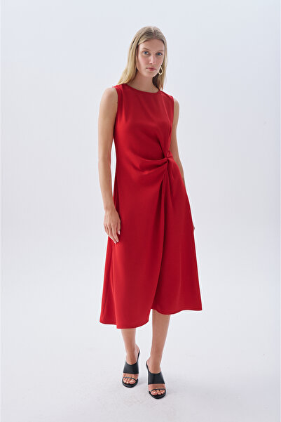 Mudo Waist-Tieded Sleeveless Midi Dress