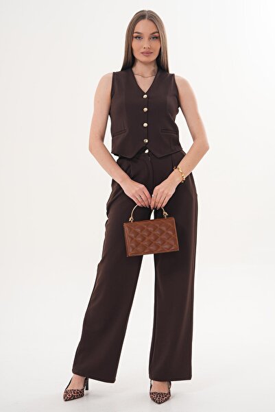 ŞİMAL Set de două piese pentru femei: vestă și pantaloni 260333