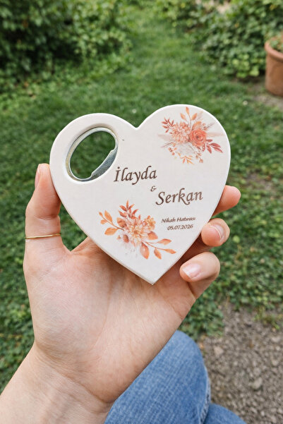 Caldium Store Düğün Nişan Söz Açaçak Detaylı Kişiye Özel Magnet 25 Adet