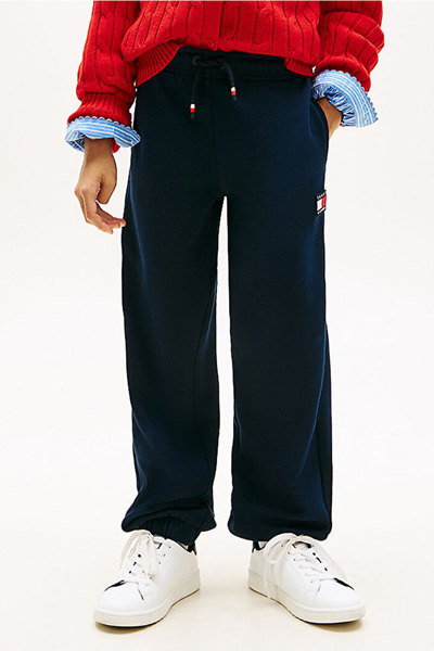 Tommy Hilfiger Unisex Çocuk Heritage Flag Eşofman Altı - Lacivert