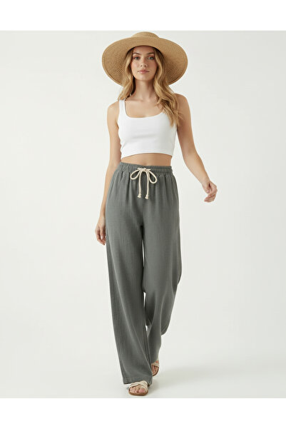 MODENZO Women's Muslin Palazzo New Season Breathable Fabric