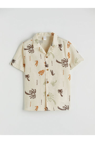 LC Waikiki Rmz Gi̇yi̇m Farkiyla Embroidered Boys' Shirt