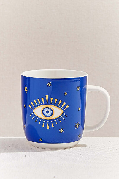 Paşabahçe Nazara Porselen Kupa Lacivert