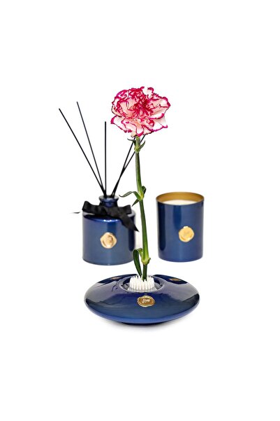 Missi Flora Design-Elegance Blue Glass Vase