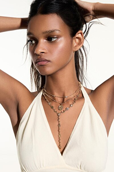 Bershka 3’lü uçlu kolye seti