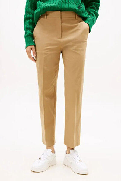 Tommy Hilfiger Women's Slim Fit Straight Leg Chino Pants - Beige