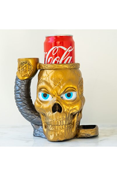 ZupZup Skull Drink Holder | Decorative Mug | For slim cans | Hand-painted