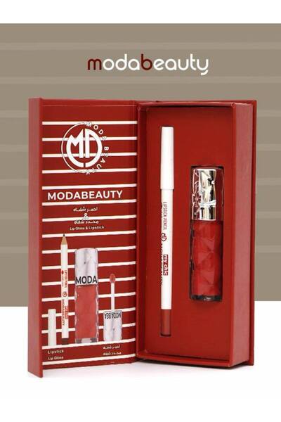 Moda Beauty بوكس أحمر شفاه + محدد ModaBeauty