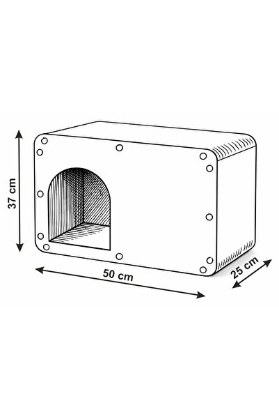 Rotipet Shebo Loft 2'si 1 arada Kedi Evi ve Tırmalama - Değiştirilebilir Ön Panel - Catnip Hediyeli