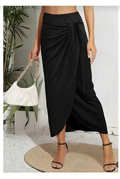 BUTİK AYVİTRİN Women's 5 Model Tie-Up Design Skirt with Special Features