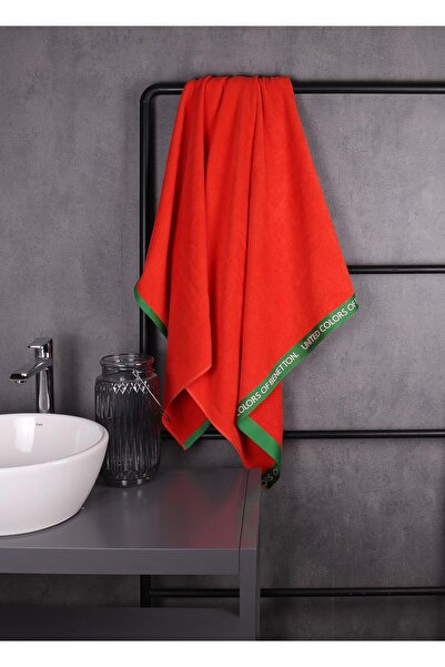 United Colors of Benetton Be-Home 100% Βαμβάκι Κόκκινη πετσέτα θαλάσσης 90x16...