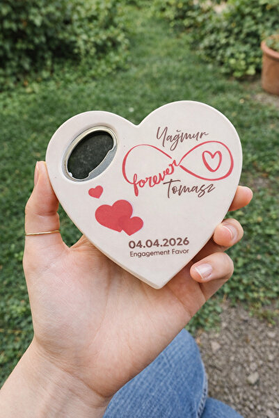 Düğün Nişan Söz Açaçak Detaylı Kişiye Özel Magnet 25 Adet