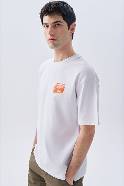 Mudo Oversize Printed Circular Neck T-Shirt