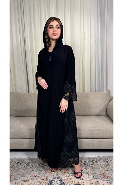 Warazan Abaya with Lace trim for special occasions