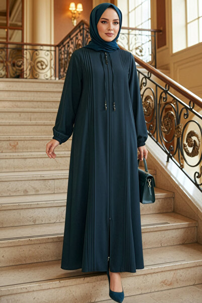 N.S NEVA STYLE Hijab verde smarald cu fermoar 45314ZY