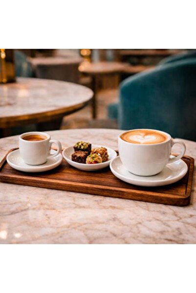 Generic Rectangular Wooden Serving Tray with Luxurious Design