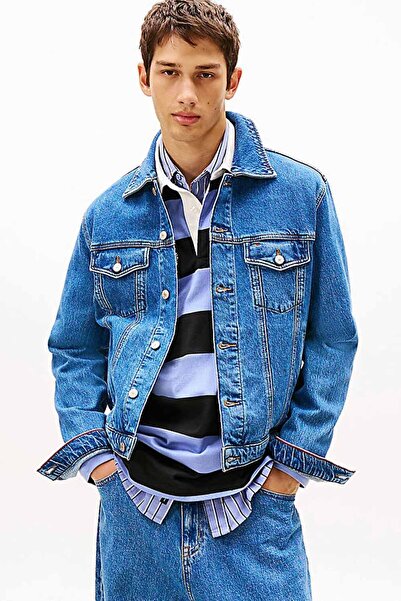 Tommy Hilfiger Men's Classic Cut Denim Jacket - Blue