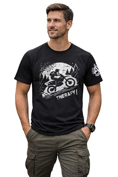 Aybaak Terapi Enduro Motocross Motorsiklet Baskılı Tişört