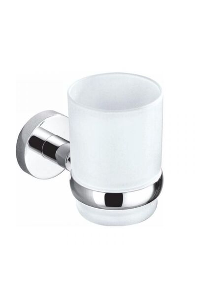 Kröner Kroner Rio Glass Holder, Glossy Chrome