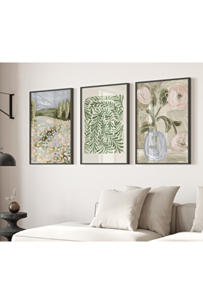 TekTablo 3 Piece Framed Painting Set