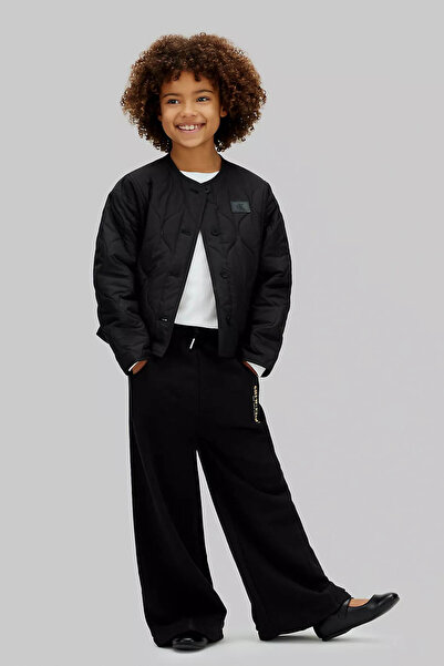 Calvin Klein Girl's Glıtter Aw Wide Leg Pant Sweatpants