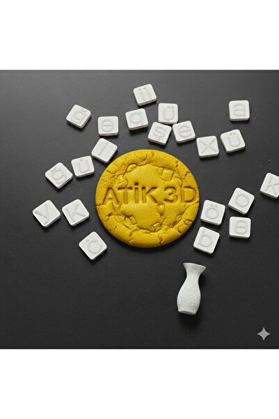 AtikPromosyon3D Turkish Character Letter, Printing Set Small Letter - Stampa ...