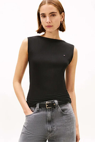 Tommy Hilfiger Tricou Femei/Fata Negru