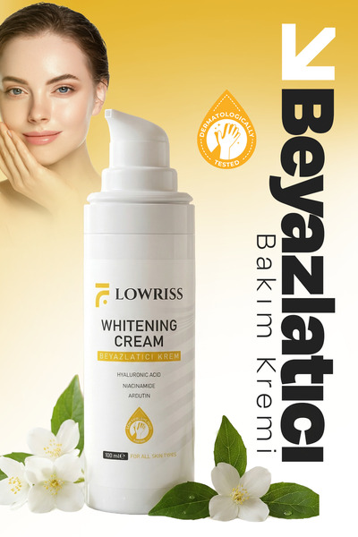 LOWRISS Beyazlatıcı Krem &yüz, Dirsek, Diz, Koltuk Altı, Genital Bölgesi,& To...