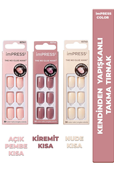 Impress Kendinden Yapışkanlı Takma Tırnaklar KIMC1-2-5