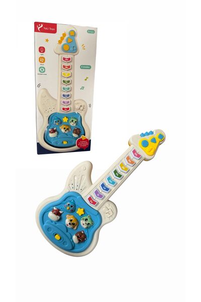 ADIRI SHOP Interactive guitar for children with lights and sounds, 8 musical ...