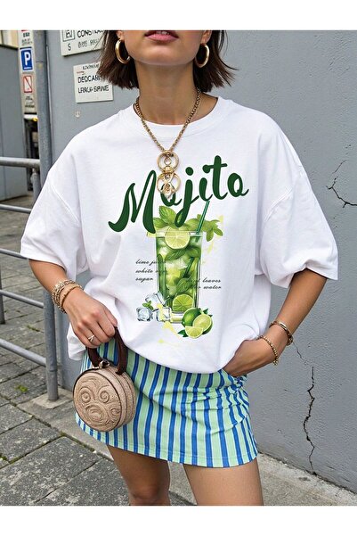 ZEMLİYA Γυναικείο T-Shirt Καλοκαίρι με τύπωμα – Στρογγυλή λαιμόκοψη, κοντό μα...