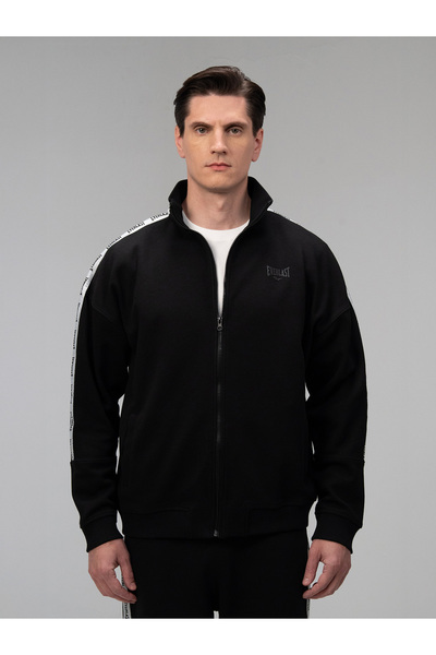 EVERLAST Retro Collection Oversize Black Full Zip Sweatshirt