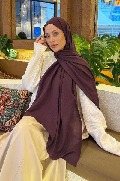 lamelif Comfort Cotton Shawl Plum