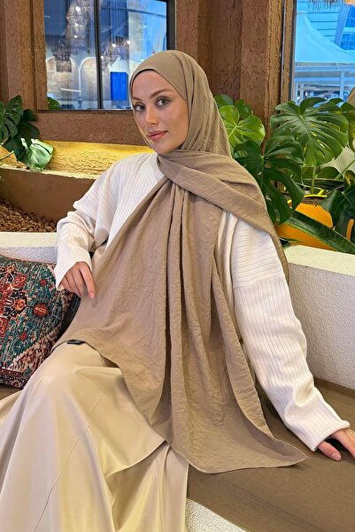 lamelif Comfort Cotton Shawl Dark Mink Color