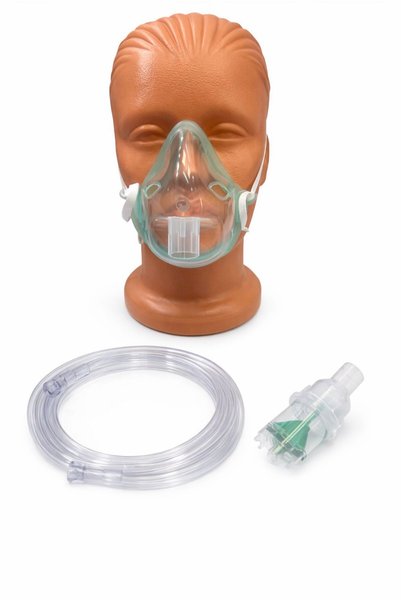 SKORMED Tüm Nebulizatör Cihazlarına Uyumlu Kit Yedek Parca Set (Yetişkin Maske, Kit, Hava Borusu)