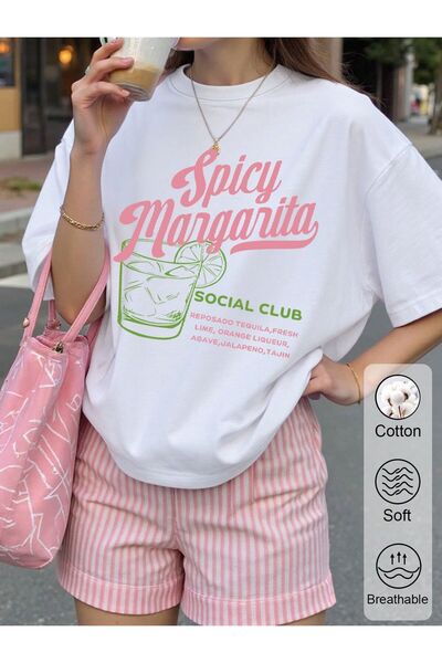 EFFRENATU Top de damă Summer cu imprimeu tricou – Gât rotund, mânecă scurtă, ...