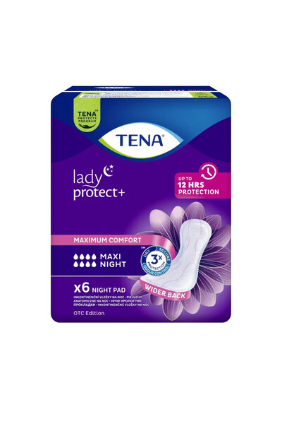 TENA Absorbante pentru incontinență urinară Lady Maxi Night – 6 bucăți