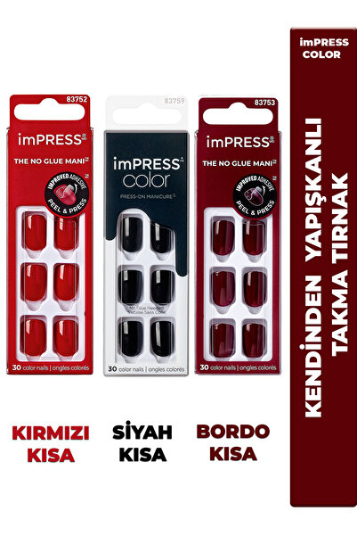 Impress Kendinden Yapışkanlı Takma Tırnaklar KIMC13-14-20