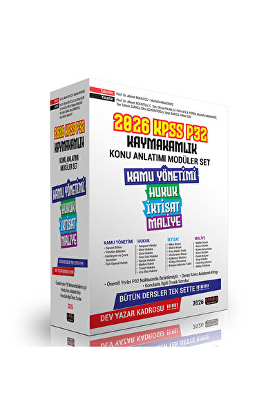Savaş Yayınevi KPSS P32 Kaymakamlık Konu Anlatımı Modüler Set Savaş Yayınları...