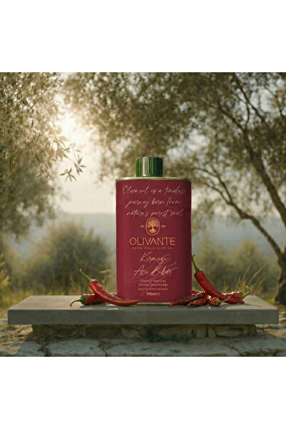 Olivante Kırmızı Acı Biber Çeşnili 175 ml Natürel Sızma Zeytinyağı