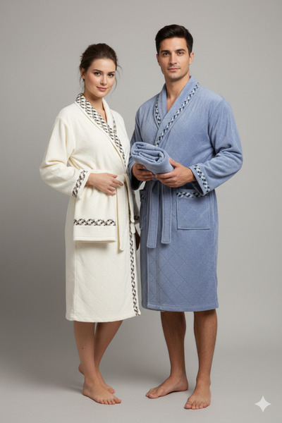 Özdilek Nev Marka Gusn Family Bathrobe Set 6 Pieces (Nev Is a Brand Belonging...